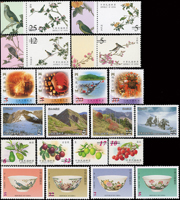 樣票:台灣2002年全年度郵票,含:小版張1版,小全張5枚,郵票19套,無小冊,VF