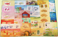 台灣近期新票小全張168枚,總面值共計NT$4398元,包括有:壬寅虎年.辛丑牛年.庚子鼠年.己亥豬年.戊戌狗年.丁酉雞年.癸巳蛇年.丙申猴年.甲午馬年.乙未羊年.花東鐵路電氣化.遊賞台灣四季.扇面書畫.台灣史前文物.文會樂雅集.水雉.台中捷運.青花瓷.藍腹鷴. 2017臺北世界大學運動會.台灣鳥類(107年版).海洋生物等;品種豐富多重複,品像混合,多數保存佳,VF-F;歡迎至官網瀏覽全貌