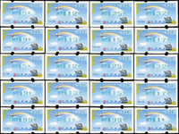 資紀11.海峽兩岸通郵週年紀念郵資票189枚新票,含NT$1元~NT$99元,總面值共計NT$3450元,VF-F