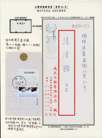 台灣黑熊及其加蓋郵資票小集,共8個貼頁,包括新票20枚,報值掛號實寄封4封,實寄保價信函2封,貼背打印票實寄1封,郵政單據4件(其中1件貼打印倒蓋票1枚,背面打印票1枚),新聞紙封1封,未印黑熊圖白紙打印NT$5*一枚,VF-F(Page 117)