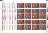 T150.敦煌壁畫(第三組)新票4全13版,共260套,原膠挺版,部分背面微沾正面墨痕或原紙雜點,VF