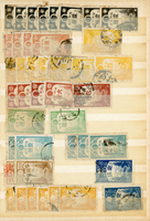 日本中早期各式印花票證新舊混合一冊,共684枚,多數已使用,包括有:烟火印紙.煙草印紙.登記印紙.收入印紙.賣藥印紙.證券印紙.訴訟用印紙.桐生輸出絹織物證票等,多重複,品像混合,F-VF;歡迎至官網瀏覽全貌(Page 143)