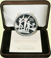 澳洲(Australian)1993年20元奧運銀幣,重量33.63g,盒裝證書,Proof(Page 33)