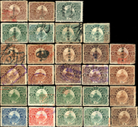1913~1930年長城圖印花稅票新票15枚,舊票47枚,含各版.各地方加蓋,品種豐富,VF-F;歡迎至官網瀏覽全貌(Page 130)